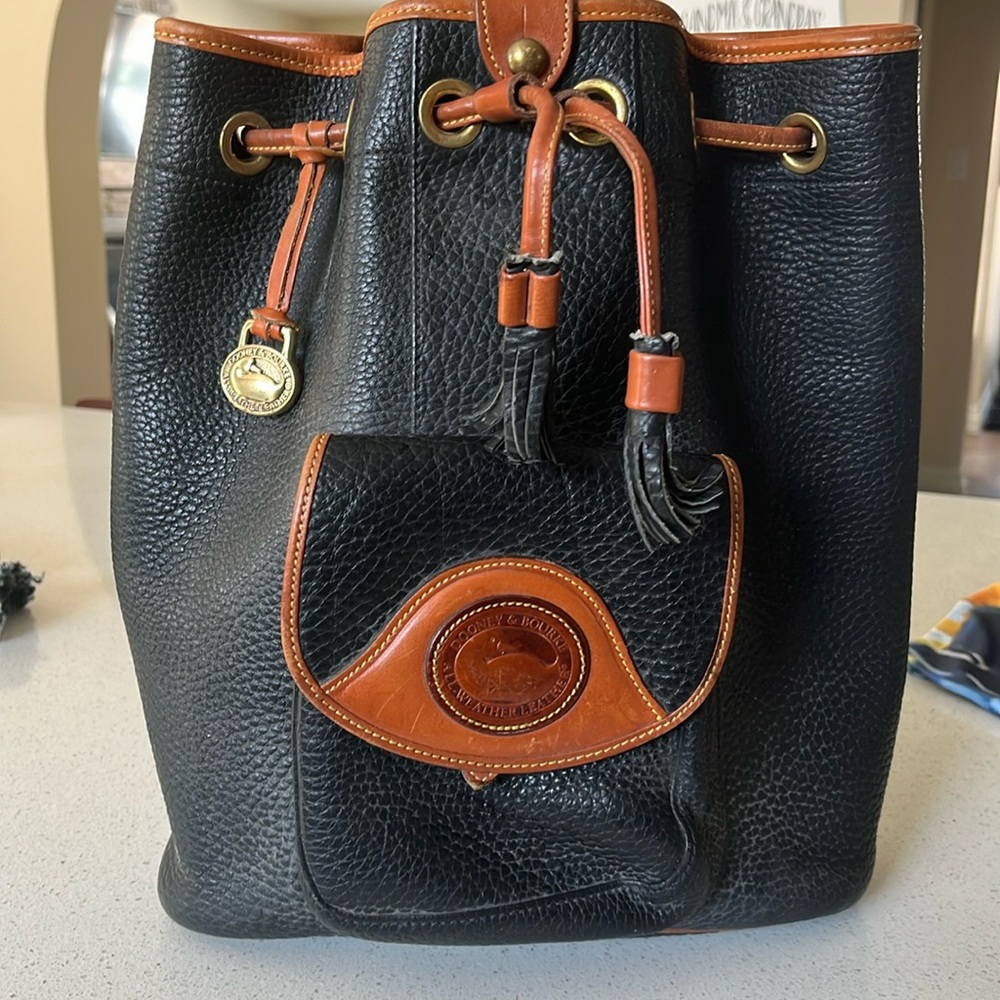 Dooney & Bourke Leather Drawstring Bag